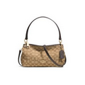 Coach Signature Charley Cross Body Light Brown/Gold